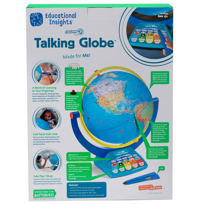 Educational Insights EI-8888 GeoSafari Jr. Talking Globe