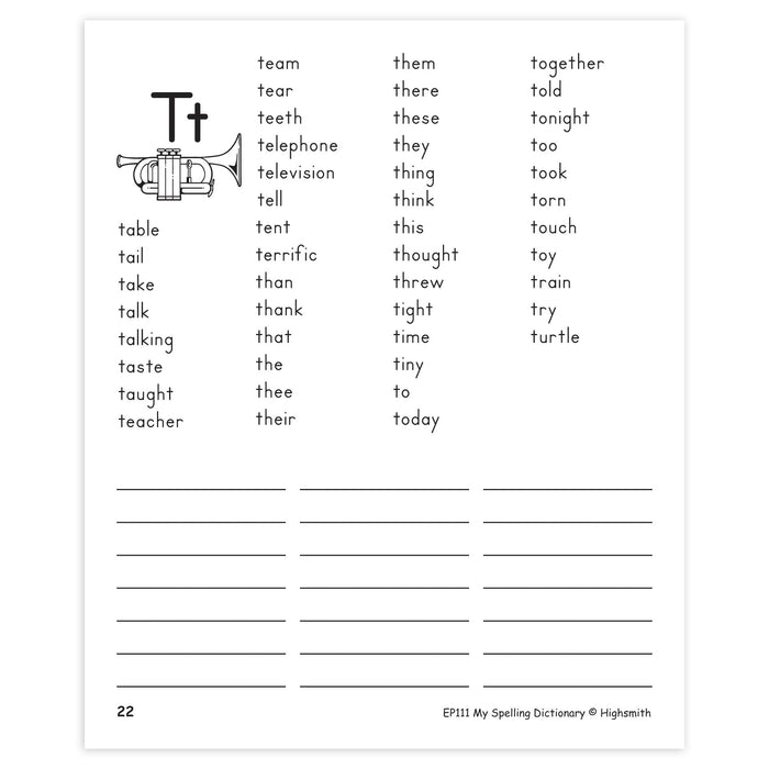 Edupress EP-111 My Own Spelling Dictionary