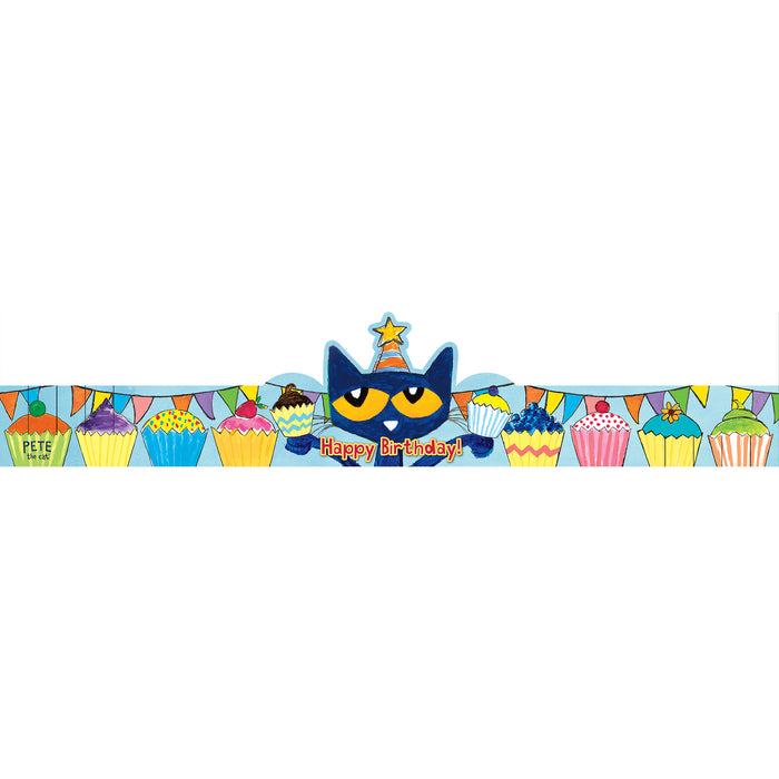 Teacher Created Resources EP-62000 Pete the Cat Happy Birthday Crowns, Pack of 30