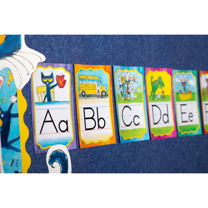 Edupress EP-63950 Pete the Cat Alphabet Bulletin Board Set