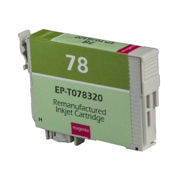 Remanufactured Epson 78 (T078320) InkJet Cartridge, Magenta, 9ML