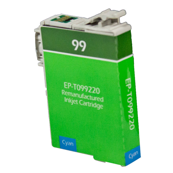 Remanufactured Epson 99 (T099220) InkJet Cartridge, Cyan, 450 Yield
