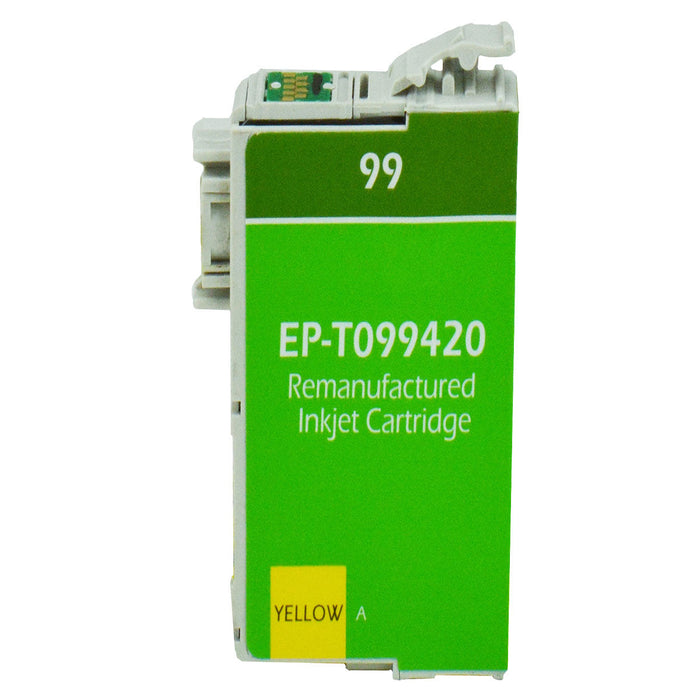 Remanufactured Epson 99 (T099420) InkJet Cartridge, Yellow, 450 Yield