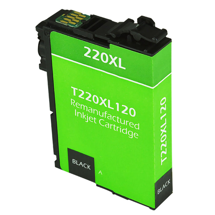 Remanufactured Epson (220XL) T220XL120 Black Inkjet Cartridge