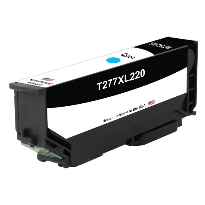 Remanufactured Epson 277XL (T277XL220) InkJet Cartridge, Cyan 740 High Yield