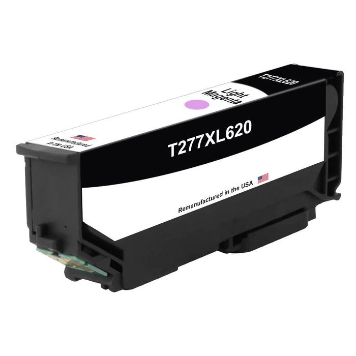 U.S. Remanufactured for Epson T277XL High Yield Light Magenta, T277XL620