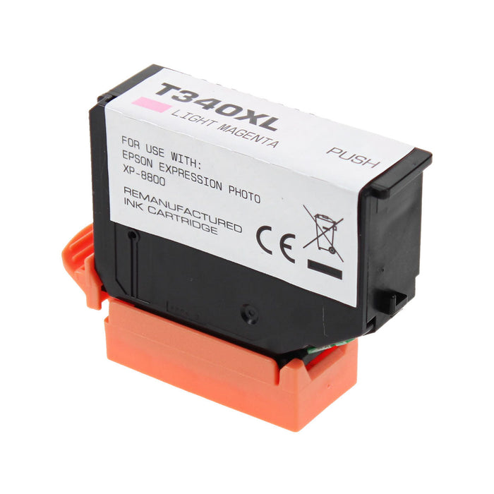 Remanufactured Epson 340XL (T340XL620) InkJet Cartridge, Light Magenta 830 High Yield