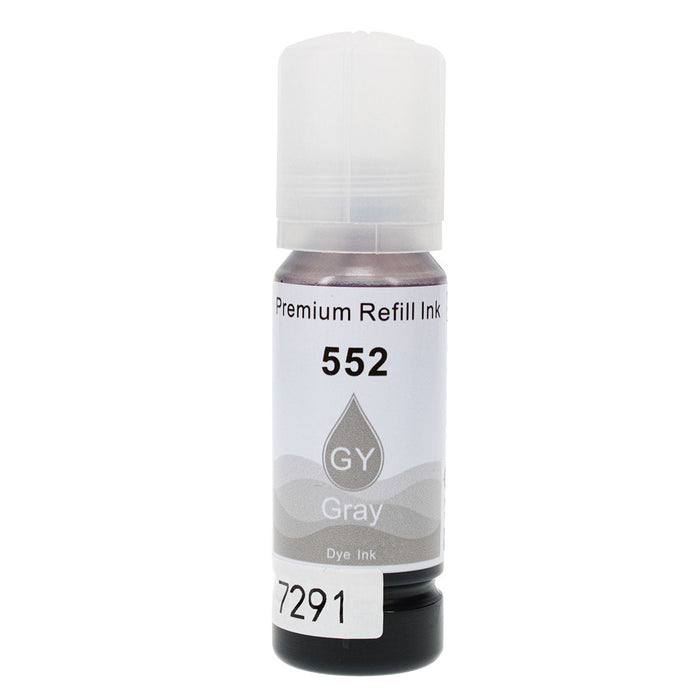 Remanufactured Epson 552 (T552520) Ink Bottle, Gray, 6200 Yield,