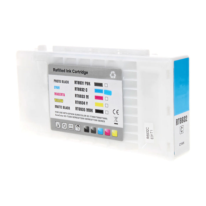 Epson Remanufactured  T693200 Ink Cartridge Cyan 350 ml