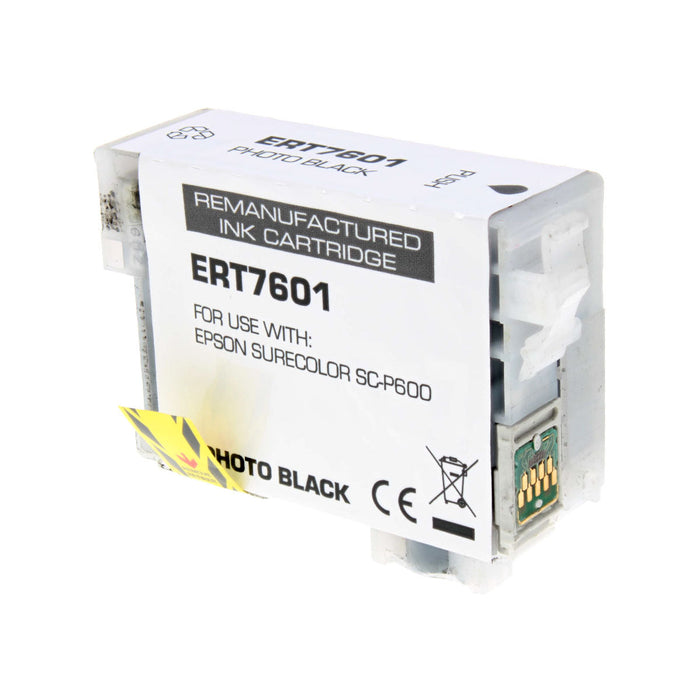 Epson T760120 Remanufactured Ultrachrome HD Photo Black Ink Cartridge