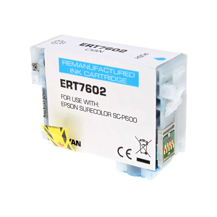 Epson T760220 Remanufactured Ink Cartridge Cyan 25.9 ml