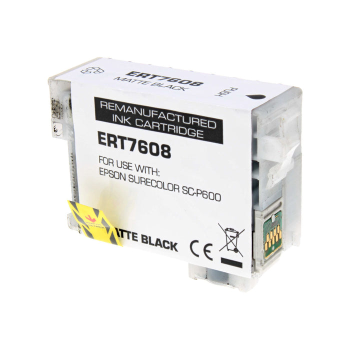 Epson T760820 Remanufactured Ink Cartridge Matte Black 25.9 ml