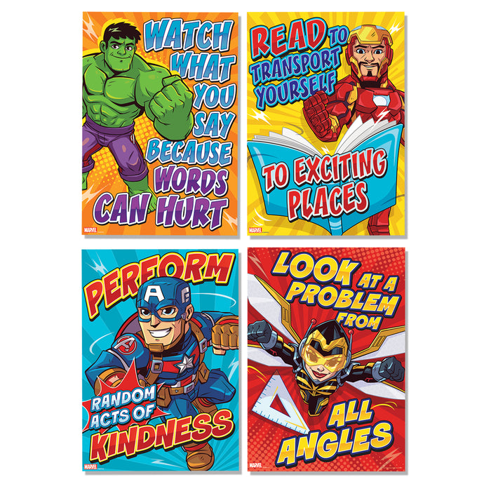 Eureka EU-847094 Marvel&trade; Motivational Poster Set Bulletin Board Set, 10 Posters