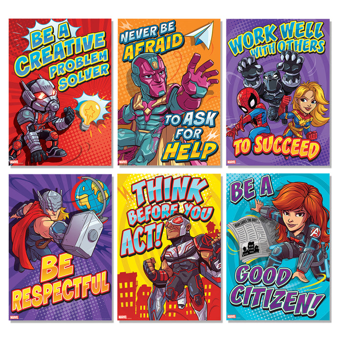Eureka EU-847094 Marvel&trade; Motivational Poster Set Bulletin Board Set, 10 Posters