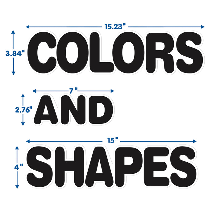 Eureka EU-847813 Crayola Colors & Shapes Bulletin Board Set