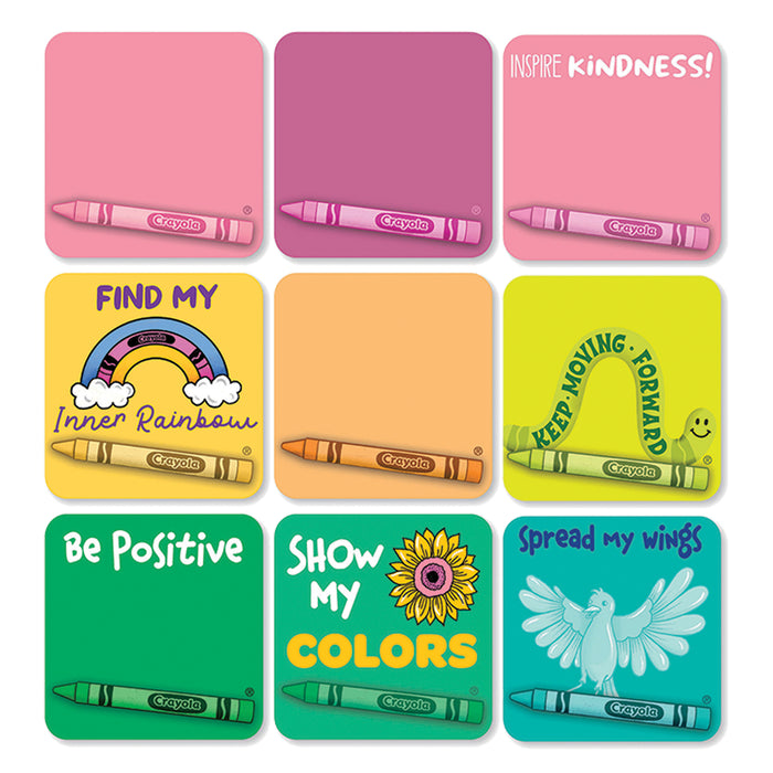 Eureka EU-847829 Crayola Colors of Kindness Today I Will Mini Bulletin Board Set, Pack of 29