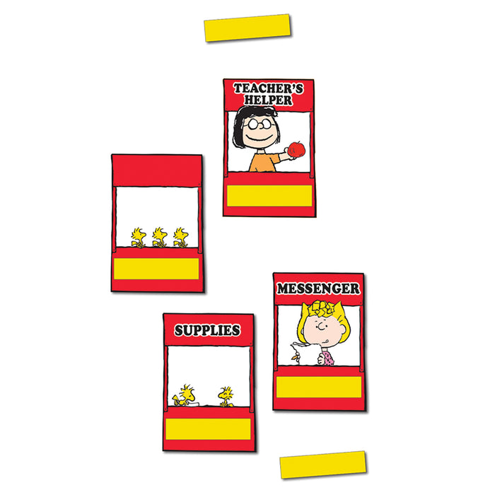 Eureka EU-847832 Peanuts Class Jobs Mini Bulletin Board Set, 47 Pieces