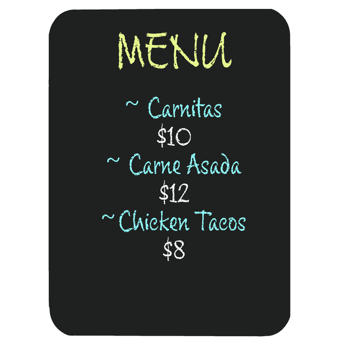 Flipside Products FLP10204 Chalk Board, Black, 18" x 24"