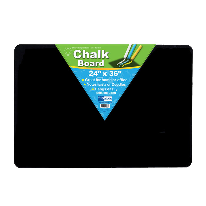Flipside Products FLP10206 Chalk Board, 24" x 36", Black