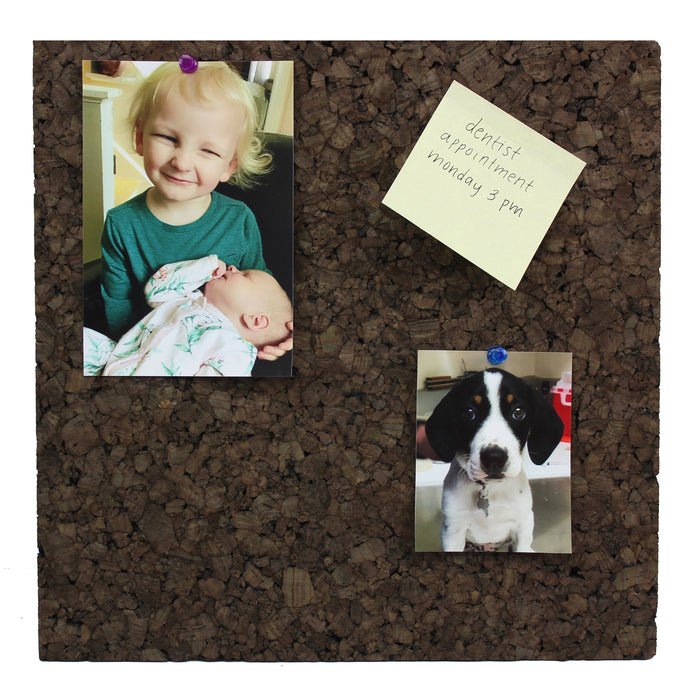 Flipside Products FLP12058 Dark Cork Tiles, 12" x 12", Pack of 4