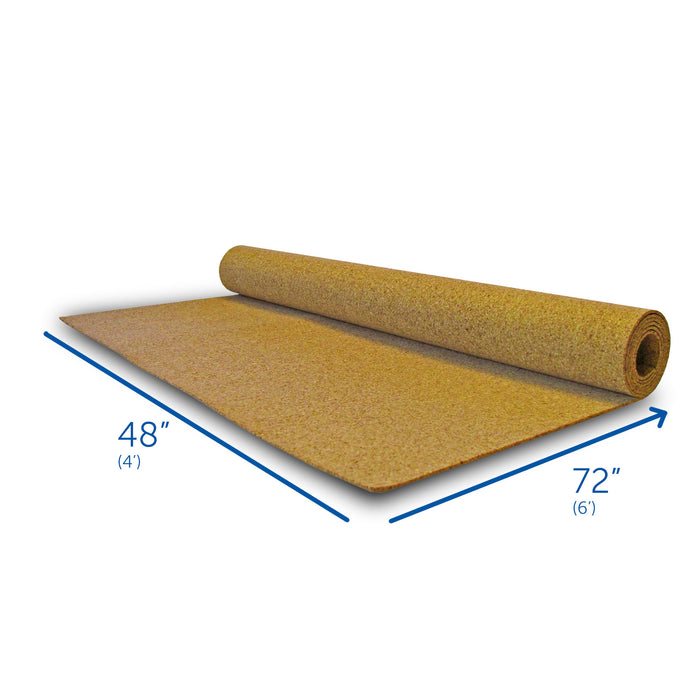 Flipside Products FLP38005 Cork Roll, 4' x 6', 6mm Thick