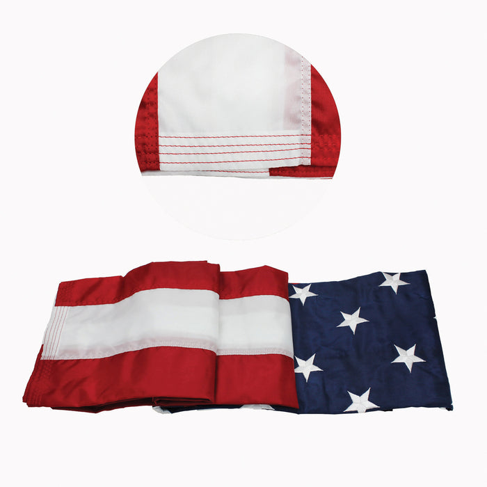 FlagZone FZ-1002091 Durawavez Nylon Outdoor U.S. Flag with Heading & Grommets, 4' x 6'