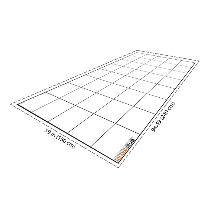 Geyer Instructional Products GYR199120 Wonder League Robotics Competition Grid Mat, 150cm x 240cm with 30cm Grid