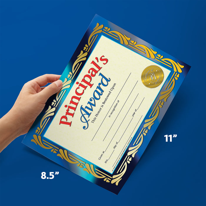 Hayes Publishing H-VA689 Principal's Award, 8-1/2" x 11", 30/set