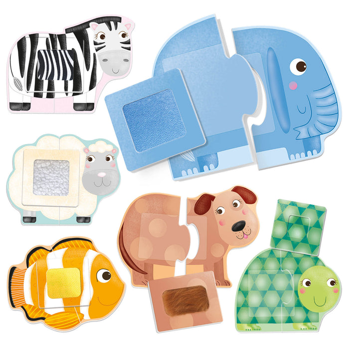 Headu HDUIT20188 Tactile Animals Montessori