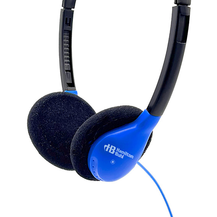 HamiltonBuhl HECHA2BLU Personal On-Ear Stereo Headphone, Blue