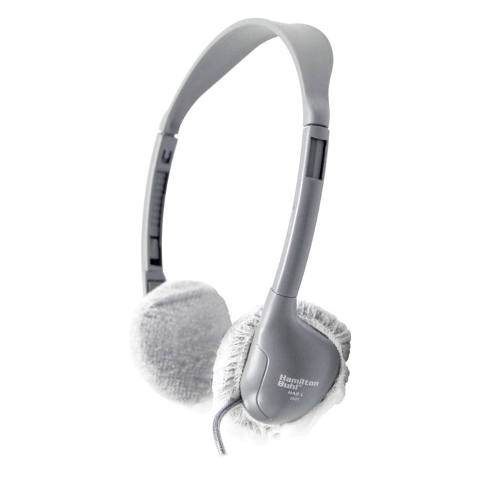 HamiltonBuhl HECHYGENX25 Hygenx Sanitary Ear Cushion Covers (2.5" White, 50 Pairs) - For On-Ear Headphones & Headsets