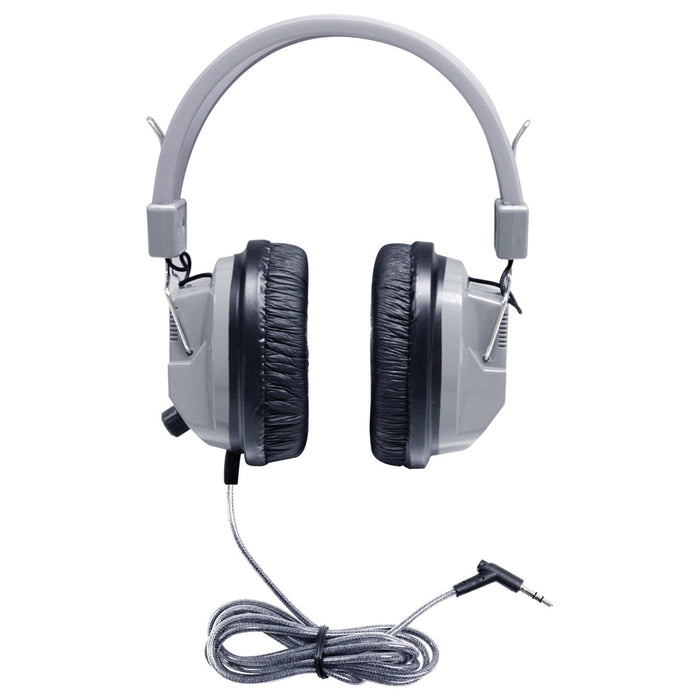 HamiltonBuhl HECSC7V SchoolMate Deluxe Stereo Headphone with 3.5 mm Plug and Volume Control