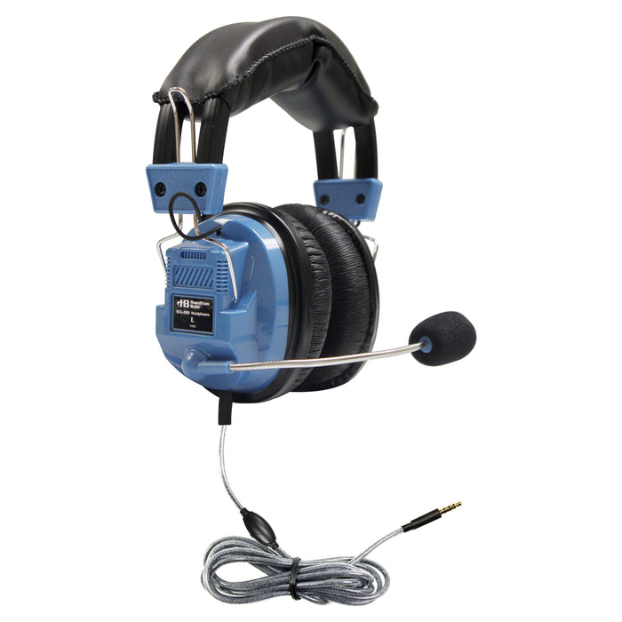 HamiltonBuhl HECSCGAMV Deluxe Headset with Gooseneck Mic and In-Line Volume Control plus TRRS Plug
