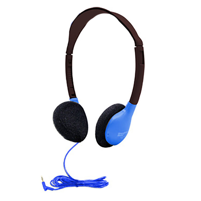 HamiltonBuhl HECSOPHA2BLU Sack-O-Phones, 10 Personal Headphones in a Carry Bag, Blue