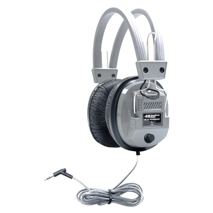 HamiltonBuhl HECSOPSC7V Sack-O-Phones, 5 SC7V Deluxe Headphones with Volume Control in a Carry Bag