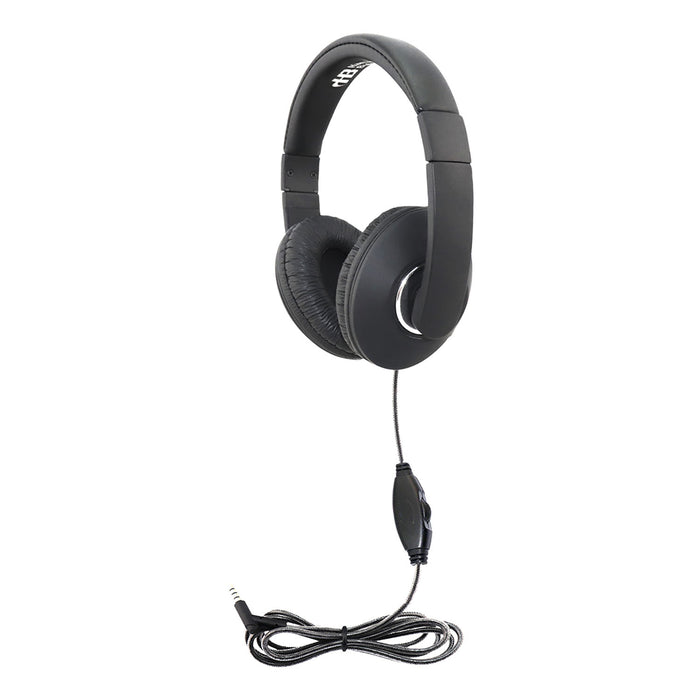 HamiltonBuhl HECSTM1BK Smart-Trek Mini Headphone with In-Line Volume Control and 3.5mm TRS Plug