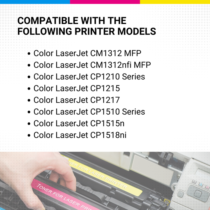 HP CB542A Color Laserjet CP1215125A Yellow Toner HEWLETT-PACKARD