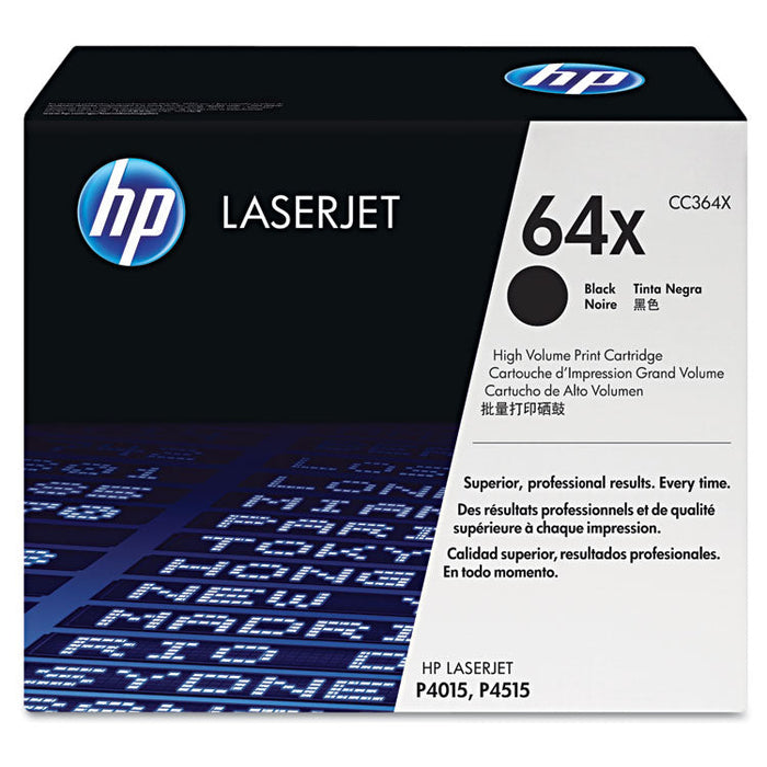 HP CC364X Laserjet P401564X High Yield Black Toner HEWLETT-PACKARD