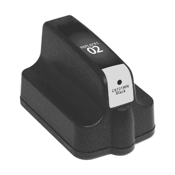 Remanufactured HP (HP02) C8721WN Black Inkjet Cartridge