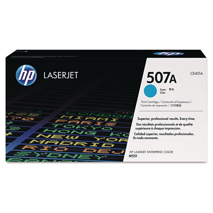 HP CE401A Color Laserjet M551n 507A Cyan Toner HEWLETT-PACKARD