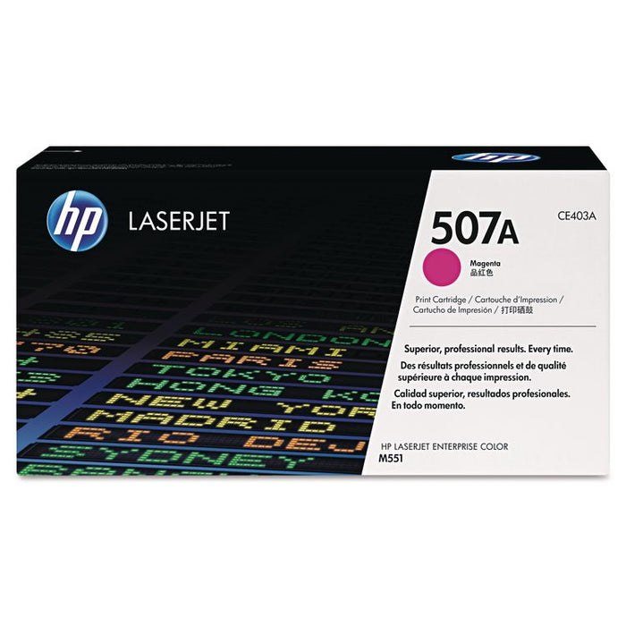 HP CE403A Color Laserjet M551n 507A Magenta Toner HEWLETT-PACKARD
