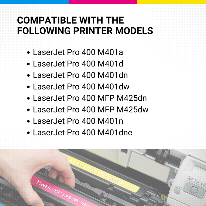 CW Outlet & Supplies Compatible CF280A 80A Black Toner HEWLETT-PACKARD