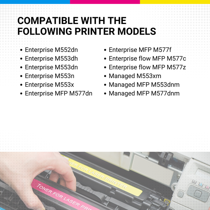 HP CF360X Color Laserjet M552DN 508X High Yield Black Toner HEWLETT-PACKARD