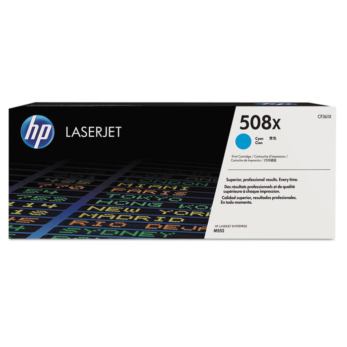 HP CF361X Color Laserjet M552DN 508X High Yield Cyan Toner HEWLETT-PACKARD