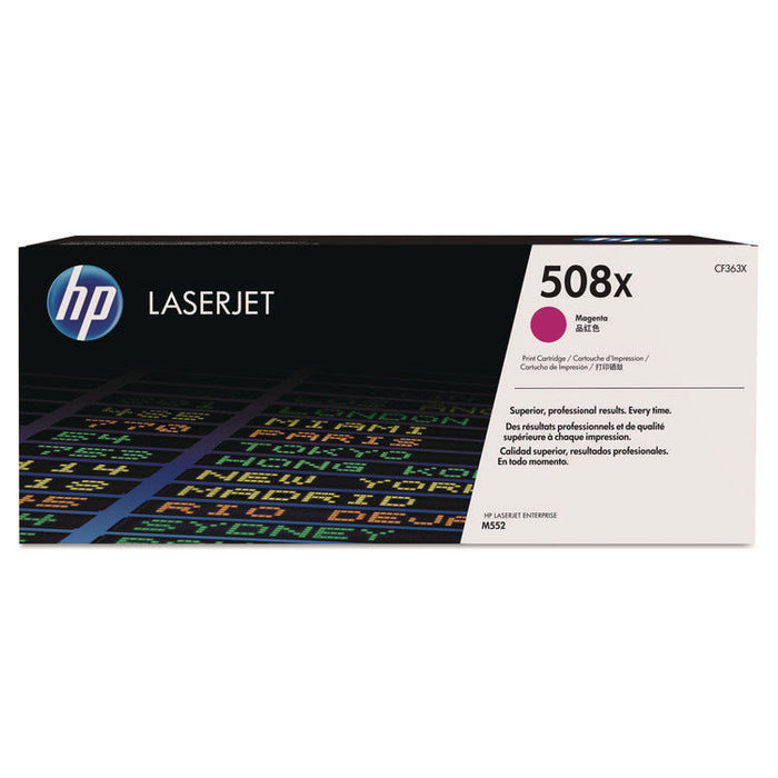 HP CF363X Color Laserjet M552DN 508X High Yield Magenta Toner HEWLETT-PACKARD