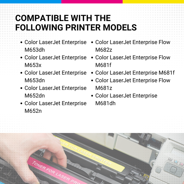HP CF450A Color Laserjet M652dn655A Black Toner HEWLETT-PACKARD