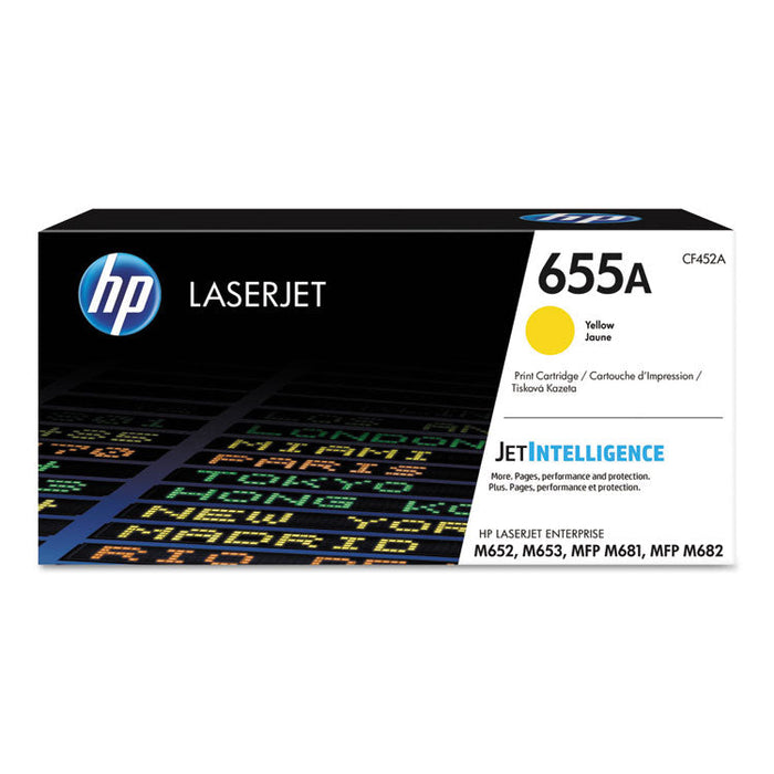 HP CF452A Color Laserjet M652dn 655A Yellow Toner HEWLETT-PACKARD