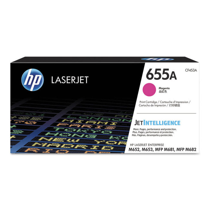 HP CF453A Color Laserjet M652dn 655A Magenta Toner HEWLETT-PACKARD