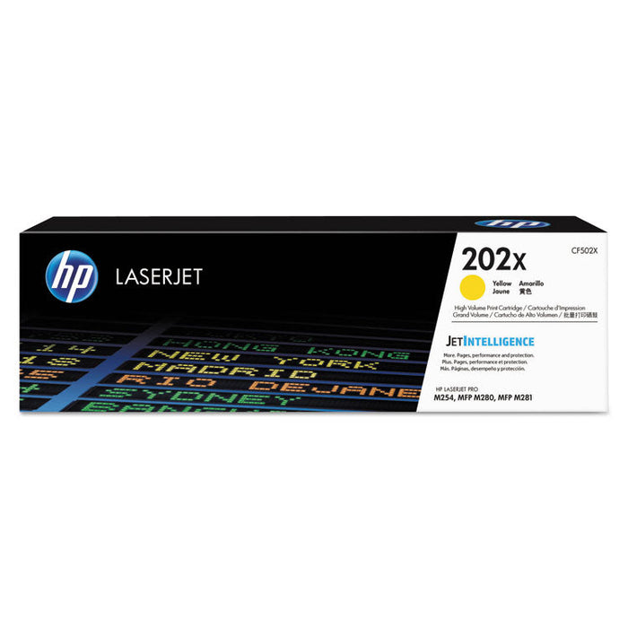 HP CF502X 202X High Yield Yellow Toner HEWLETT-PACKARD