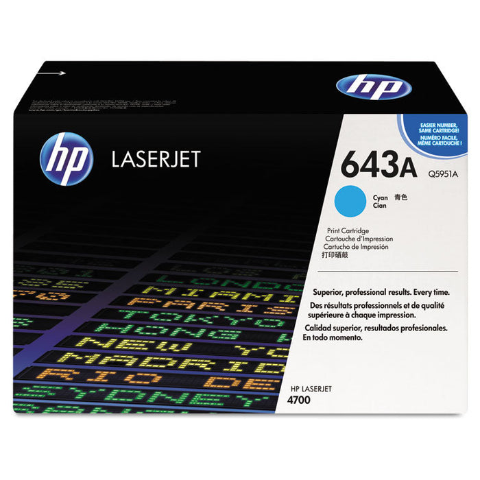 HP Q5951A 643A Cyan Toner HEWLETT-PACKARD
